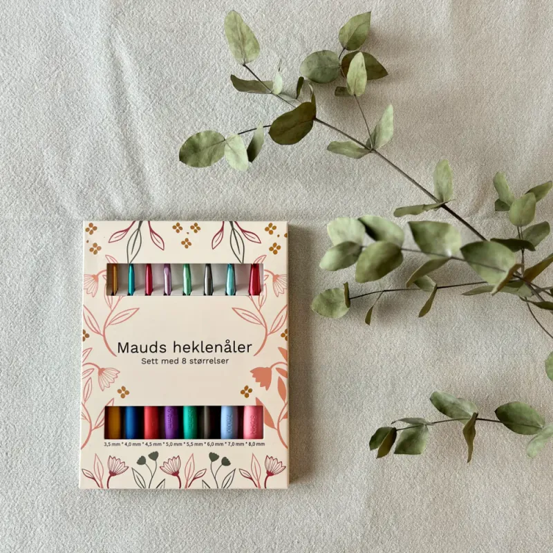 Mauds heklenåler 3,5mm  -8mm