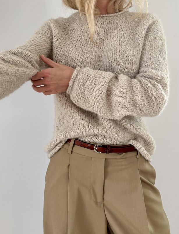 Plain Yoke Sweater