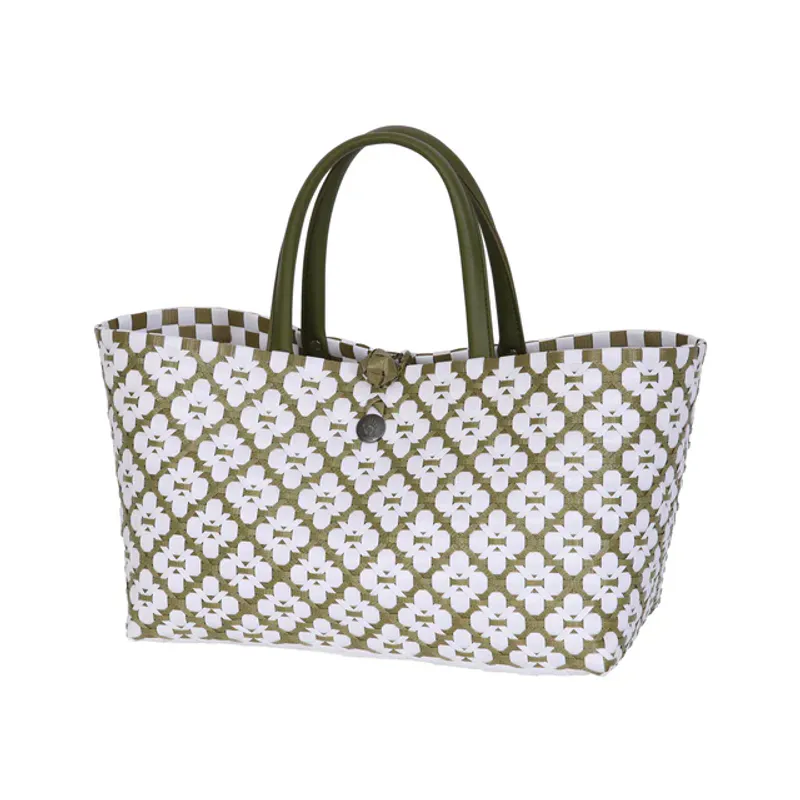 Mini Motif - Olive / white pattern
